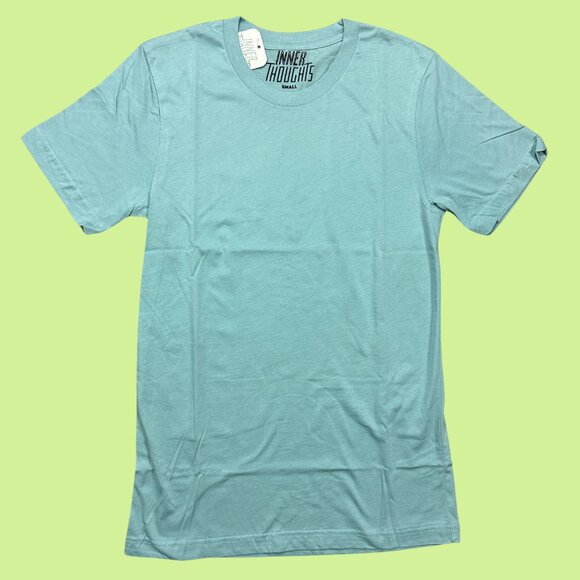 Inner Thoughts Dusty Blue "I Did It For Me" Cursive Design Tee - Picture 3 of 4